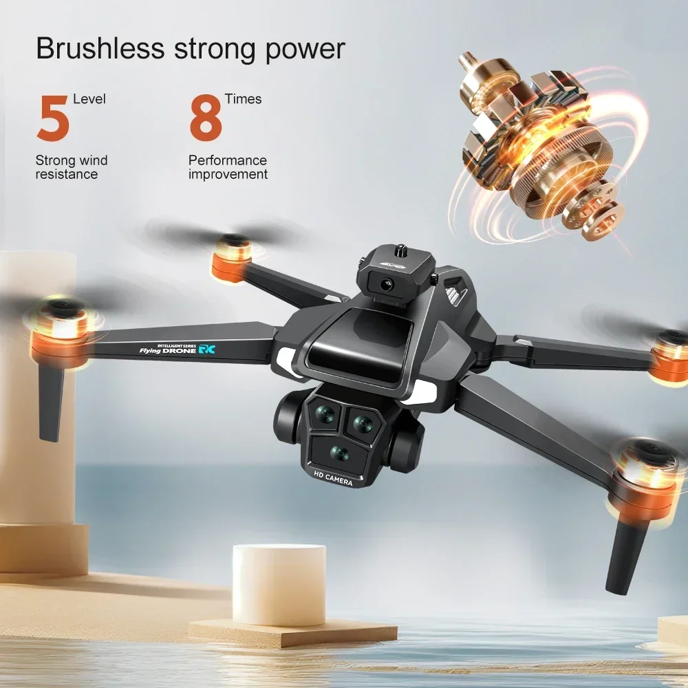 Drone 4K HD,Brushless Motor,Avoidance,Drones with 4.5" Screen on control,Three Cameras Quadcopter gifts for Children and Adults
Drone 4K HD,Brushless Motor,Avoidance,Drones with 4.5" Screen on control,Three Cameras Quadcopter gifts for Children and Adults