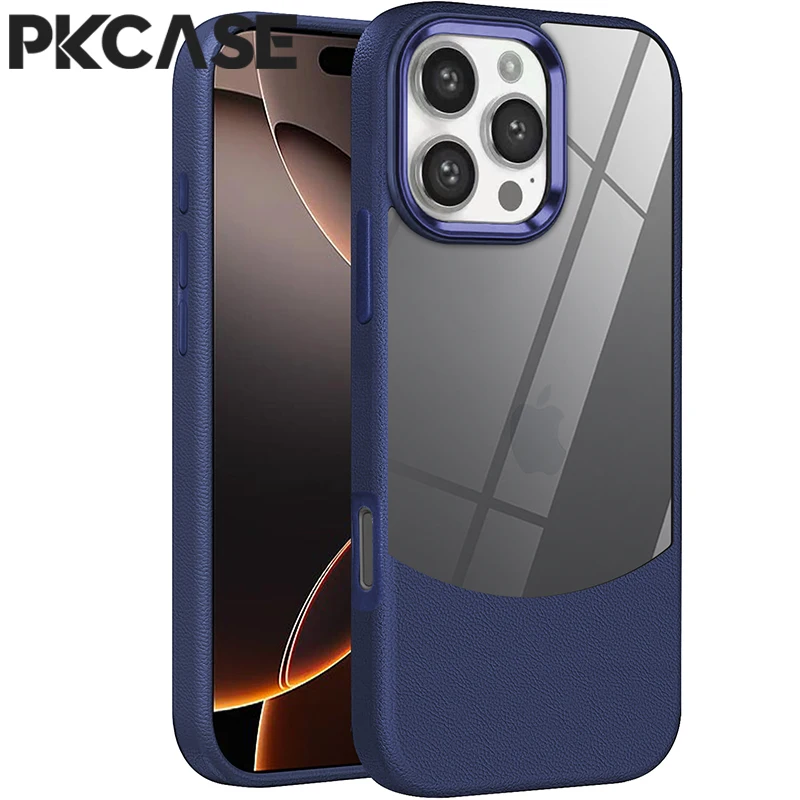PKCASE Leather Clear Shockproof Case For iPhone 16 15 14 13 12 11 Pro Max Wireless Charge Phone Cover For iPhone 16 15 14 Plus
PKCASE Leather Clear Shockproof Case For iPhone 16 15 14 13 12 11 Pro Max Wireless Charge Phone Cover For iPhone 16 15 14 Plus