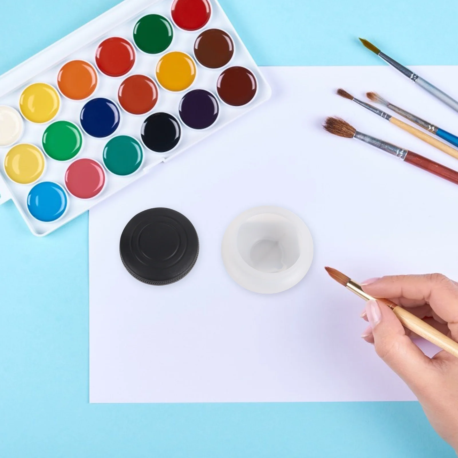 1 Set Plastic Brush Washing Pot Covered Paint Brush Holder Convenient for Watercolor Paint Washing and Cleaning
1 Set Plastic Brush Washing Pot Covered Paint Brush Holder Convenient for Watercolor Paint Washing and Cleaning