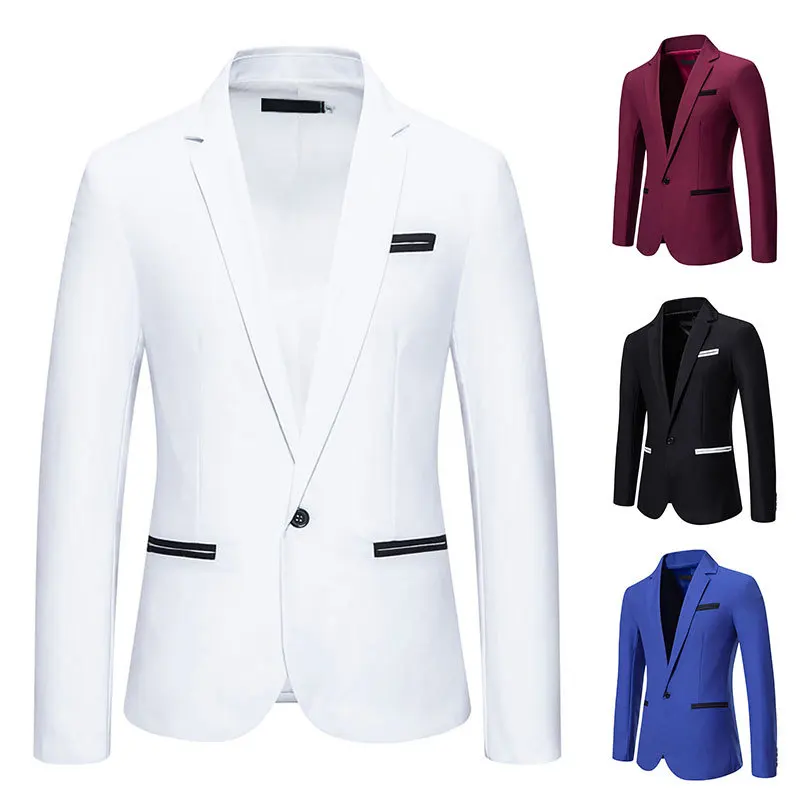 Men's Color Blocking Suit Jacket, Business Korean Version, Trendy Casual and Handsome Men's Top, Single Suit
Men's Color Blocking Suit Jacket, Business Korean Version, Trendy Casual and Handsome Men's Top, Single Suit