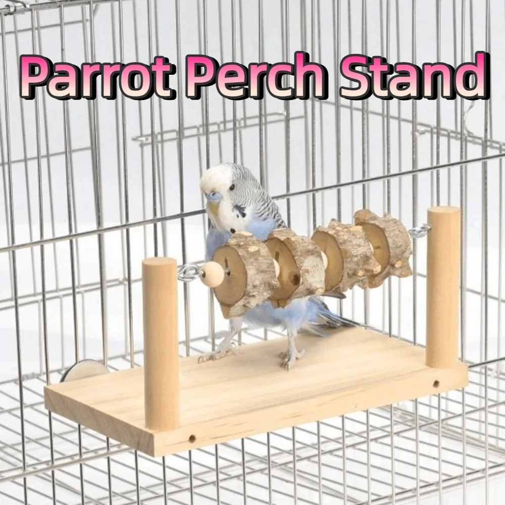Natural Wooden Parrot Perch Stand Wear-resisting Creative Bird Teeth Chew Toy Bite-resistance Durable Bird Toy Bracket
Natural Wooden Parrot Perch Stand Wear-resisting Creative Bird Teeth Chew Toy Bite-resistance Durable Bird Toy Bracket