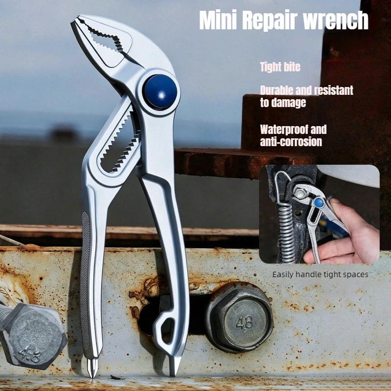 5-inch mini slot joint pliers, used in automotive repair machinery workshops, push lock V-jaw adjustable multi grip manual tool
5-inch mini slot joint pliers, used in automotive repair machinery workshops, push lock V-jaw adjustable multi grip manual tool