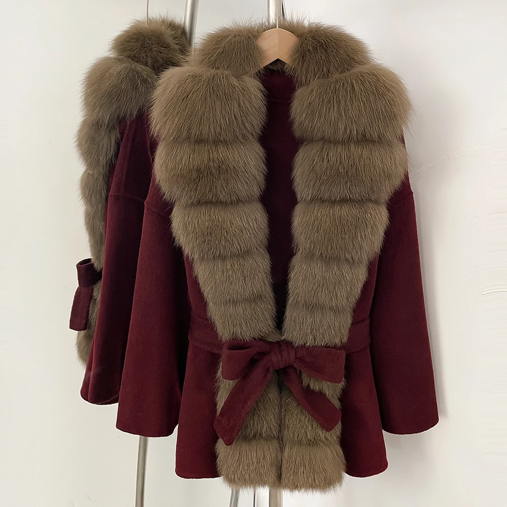 Wool Woolen Coat Autumn Female Warm New Fashion Wool Blend Warm Fox Fur Coat Winter Women Clothes for Women Real Fur Jacket
Wool Woolen Coat Autumn Female Warm New Fashion Wool Blend Warm Fox Fur Coat Winter Women Clothes for Women Real Fur Jacket