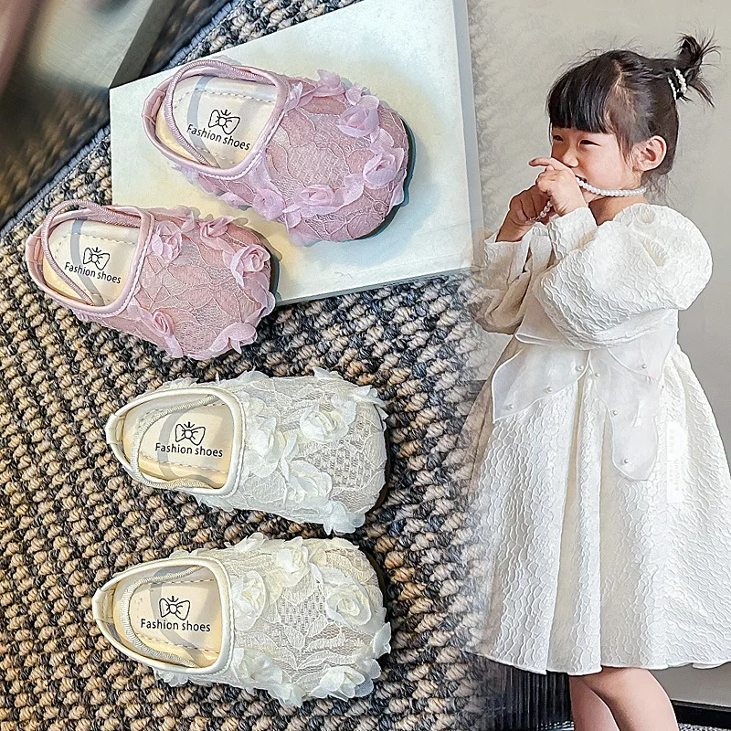 Girls Sandals Lace Flowers Slip-on Kids Beach Shoes Soft Sole Soild Color 2025 Summer New Children Princess Shoes Slippers Sweet
Girls Sandals Lace Flowers Slip-on Kids Beach Shoes Soft Sole Soild Color 2025 Summer New Children Princess Shoes Slippers Sweet