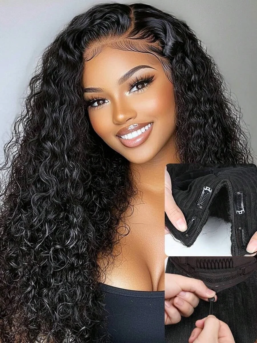 220% Density V Part Curly Wig Brazilian Hair for Black Women Glueless Wigs Clip in Vpart Wig Minimal Leave Out Upgrade U Part Deep Wave Human Hair Wig Beginner Friendly Daily Wear Natural Black
220% Density V Part Curly Wig Brazilian Hair for Black Women Glueless Wigs Clip in Vpart Wig Minimal Leave Out Upgrade U Part Deep Wave Human Hair Wig Beginner Friendly Daily Wear Natural Black