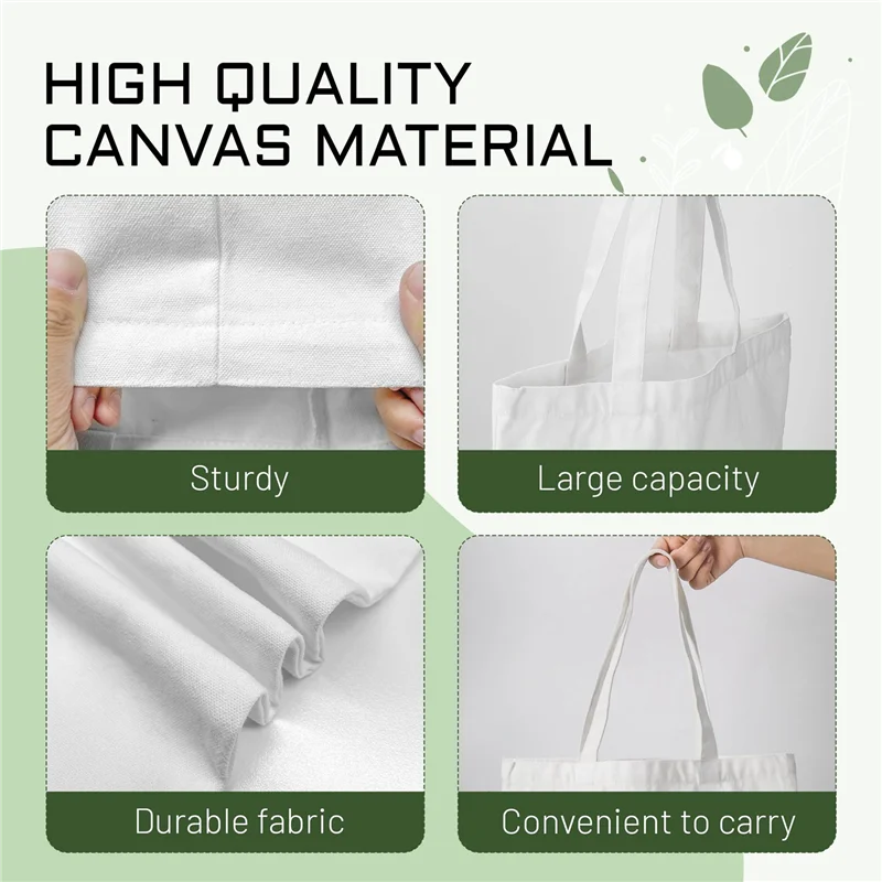 Sublimation Tote Bags Blanks 15 X 13 Inch Polyester Canvas Tote For DIY Crafting Heat Transfer Bag For Gift Durable Easy Install
Sublimation Tote Bags Blanks 15 X 13 Inch Polyester Canvas Tote For DIY Crafting Heat Transfer Bag For Gift Durable Easy Install
