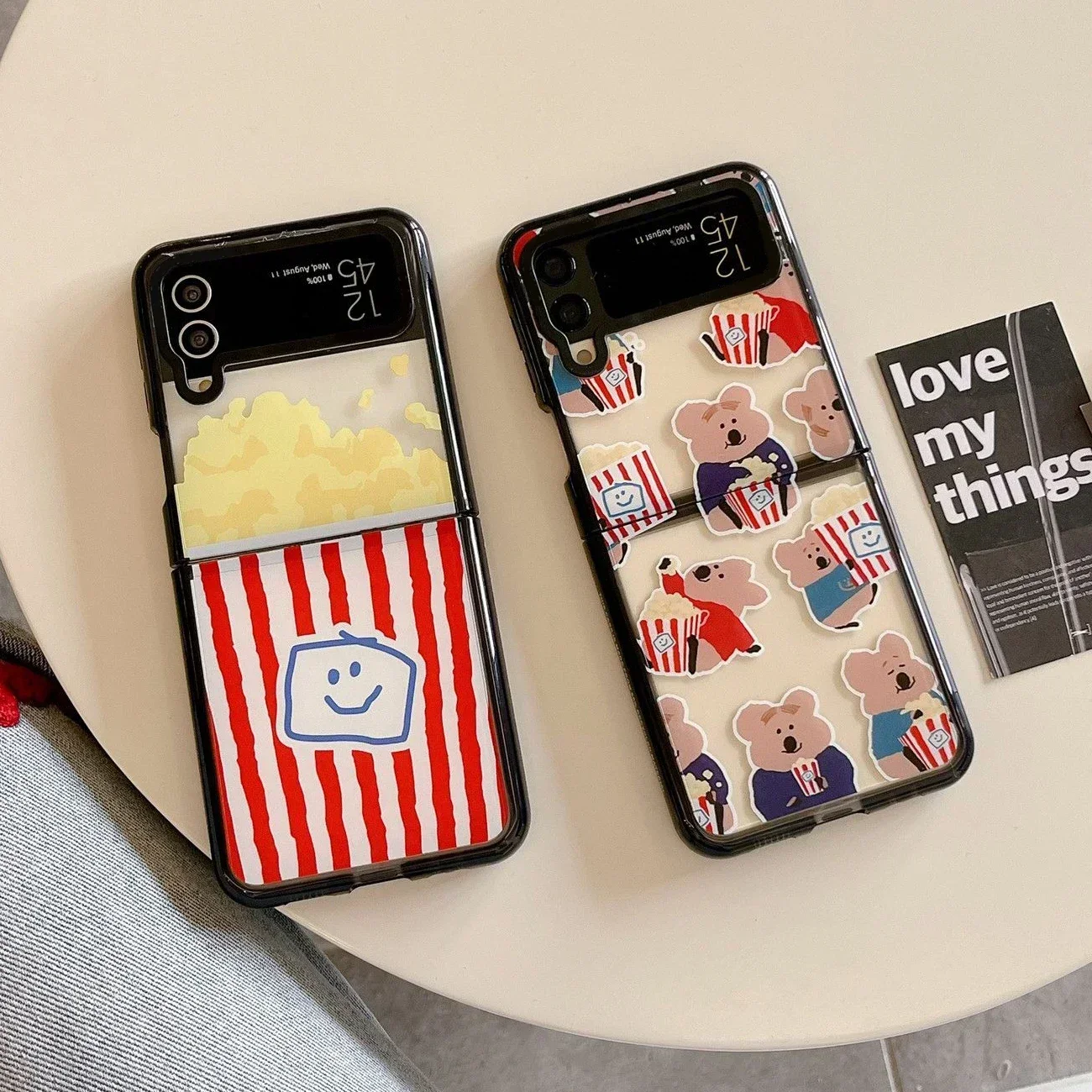 Acrylic Black Border Popcorn Phone Case for Samsung Galaxy Z Flip 5 4 3 Back Cover for ZFlip3 ZFlip4 ZFlip5 Hard Case Shell
Acrylic Black Border Popcorn Phone Case for Samsung Galaxy Z Flip 5 4 3 Back Cover for ZFlip3 ZFlip4 ZFlip5 Hard Case Shell