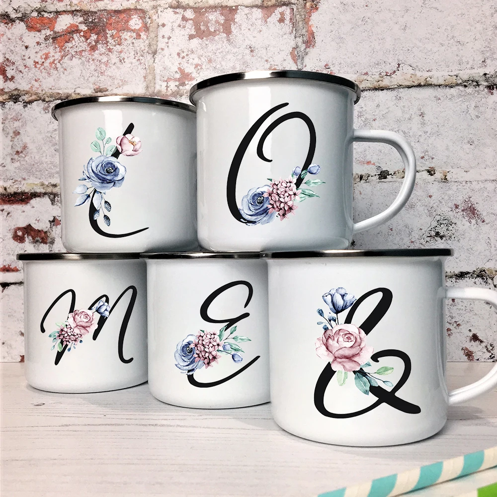 Alphabet Flowers Print Enamel Coffee Tea Mugs Camping Bonfire Party Beer Cola Drink Juice Cups Travel Water Mug Hiking Best Gift
Alphabet Flowers Print Enamel Coffee Tea Mugs Camping Bonfire Party Beer Cola Drink Juice Cups Travel Water Mug Hiking Best Gift
