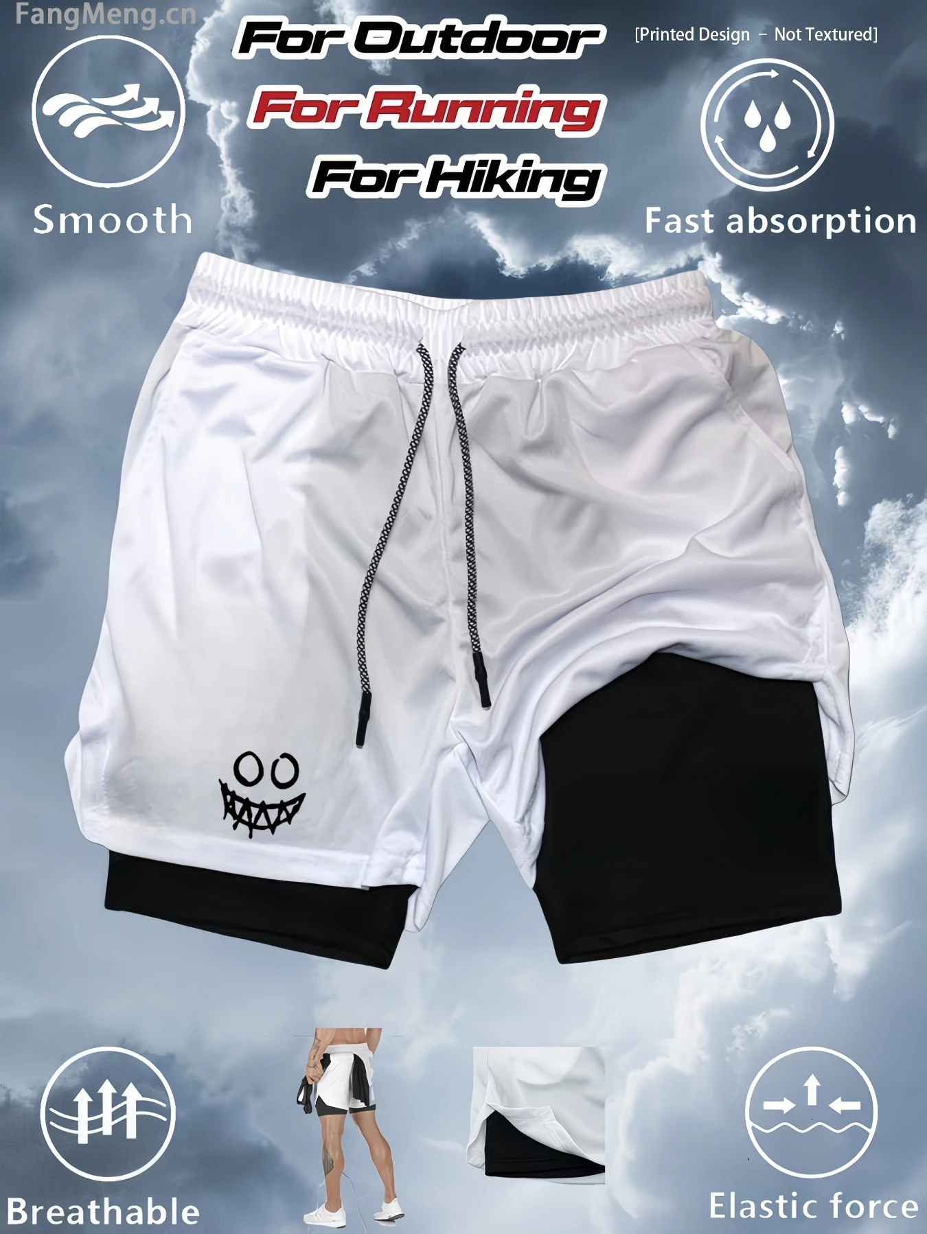 Summer men's double-layer fitness shorts, men's fitness gym training 2-in-1 sports shorts, quick-drying and breathable
Summer men's double-layer fitness shorts, men's fitness gym training 2-in-1 sports shorts, quick-drying and breathable