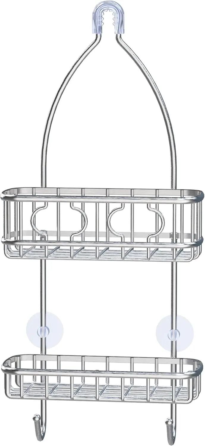 Stainless Steel Shower Caddy Organizer with Suction Cups, 24x10.2x4.2 Inches for Bathroom Storage
Stainless Steel Shower Caddy Organizer with Suction Cups, 24x10.2x4.2 Inches for Bathroom Storage