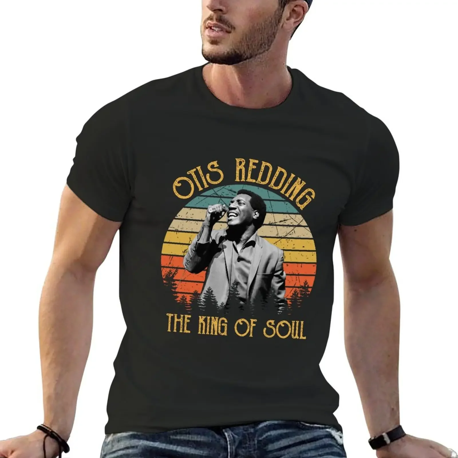 Otis Redding - The King Of Soul Vintage T-Shirt quick drying summer tops mens champion t shirts
Otis Redding - The King Of Soul Vintage T-Shirt quick drying summer tops mens champion t shirts
