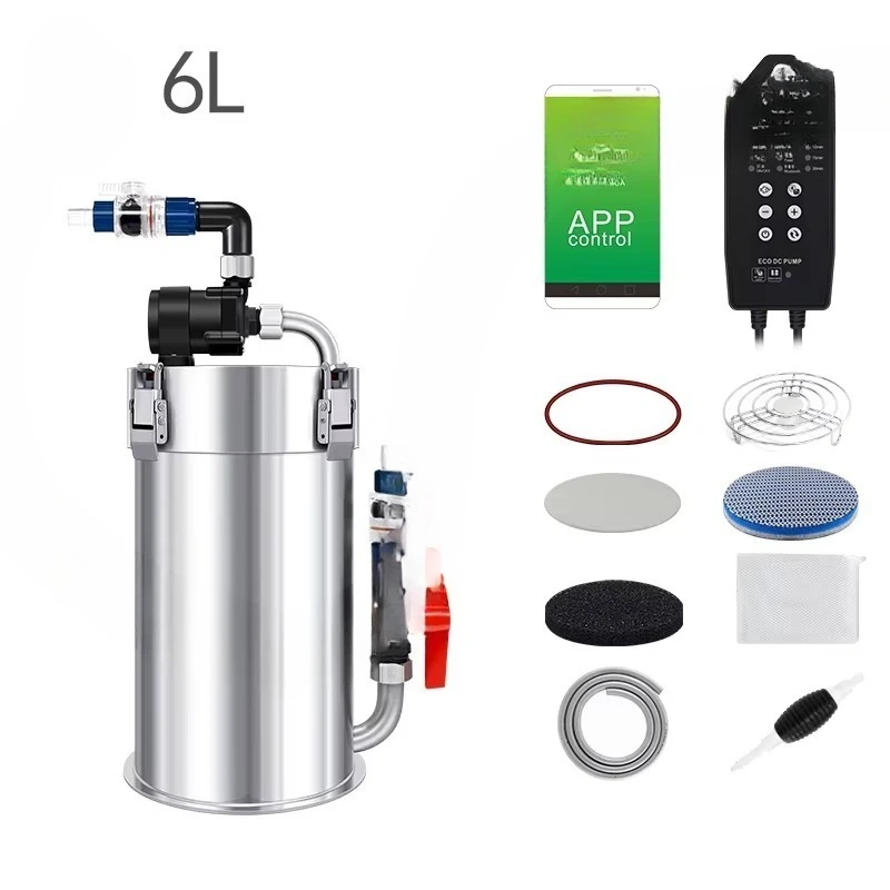 304 Stainless Steel External Aquarium Filter for Freshwater Filter Equipment for Fish Tanks & Aquariums Aquarium Filter Media 6L
304 Stainless Steel External Aquarium Filter for Freshwater Filter Equipment for Fish Tanks & Aquariums Aquarium Filter Media 6L
