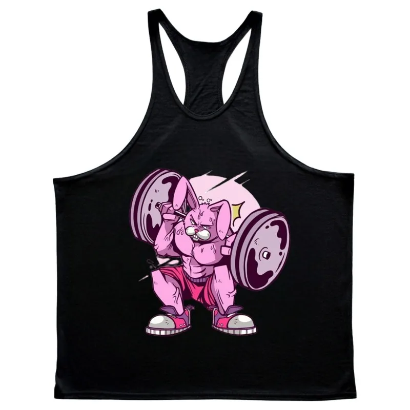 Trendy High Street Violent Rabbit Printed Sleeveless Tank Top Men Summer American Retro Sports Shirt Shoulder Fitness Sweatshirt
Trendy High Street Violent Rabbit Printed Sleeveless Tank Top Men Summer American Retro Sports Shirt Shoulder Fitness Sweatshirt