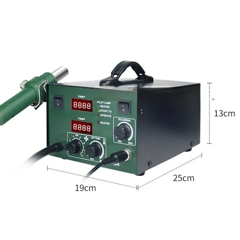Soldering Station 2 in 1 Soldering Iron Air Pump Type Soldering for Workshop
Soldering Station 2 in 1 Soldering Iron Air Pump Type Soldering for Workshop