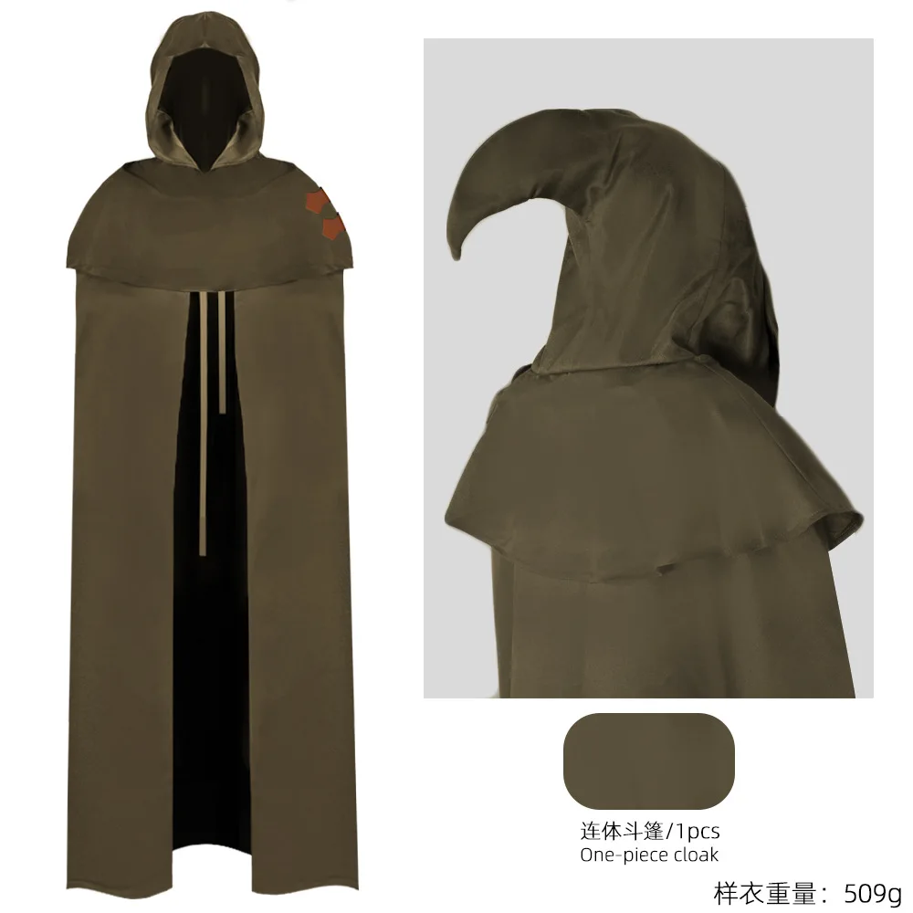 Medieval wizard Cloak Elf Cosplay Costume Movie Cloak Halloween Cosplay Elf Clothing 
Medieval wizard Cloak Elf Cosplay Costume Movie Cloak Halloween Cosplay Elf Clothing