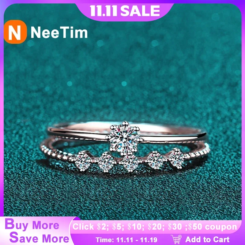 Набор колец с муассанитом NeeTim 3 мм, серебро 925 пробы, бриллиантовая огранка, 0,1 карата, тест с бриллиантом Past D, цветные кольца с муассанитом, оригинальные ювелирные изделия
Набор колец с муассанитом NeeTim 3 мм, серебро 925 пробы, бриллиантовая огранка, 0,1 карата, тест с бриллиантом Past D, цветные кольца с муассанитом, оригинальные ювелирные изделия