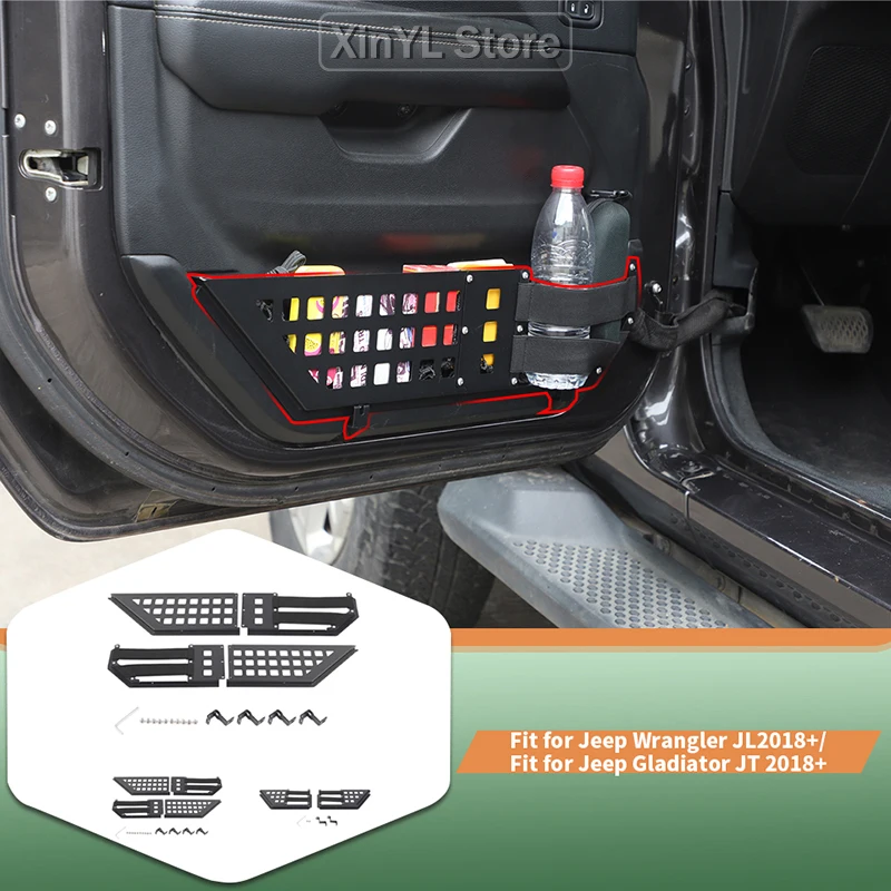 Car Metal Front Rear Door Mesh Storage Box Container Organizer For Jeep Wrangler JL JT Gladiator 2018 Up Car Accessories
Car Metal Front Rear Door Mesh Storage Box Container Organizer For Jeep Wrangler JL JT Gladiator 2018 Up Car Accessories
