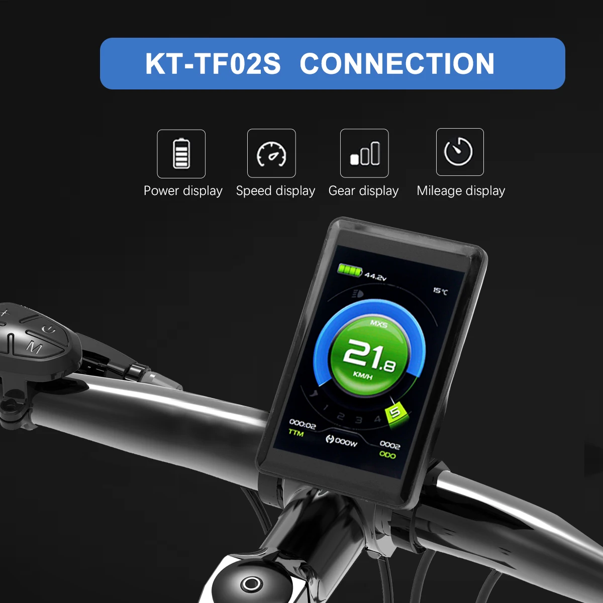 24V/36V/48V Match KT protocol Electric Bicycle LCD Display KT TF02S Intelligent Control Panel Display for Controller accessory
24V/36V/48V Match KT protocol Electric Bicycle LCD Display KT TF02S Intelligent Control Panel Display for Controller accessory