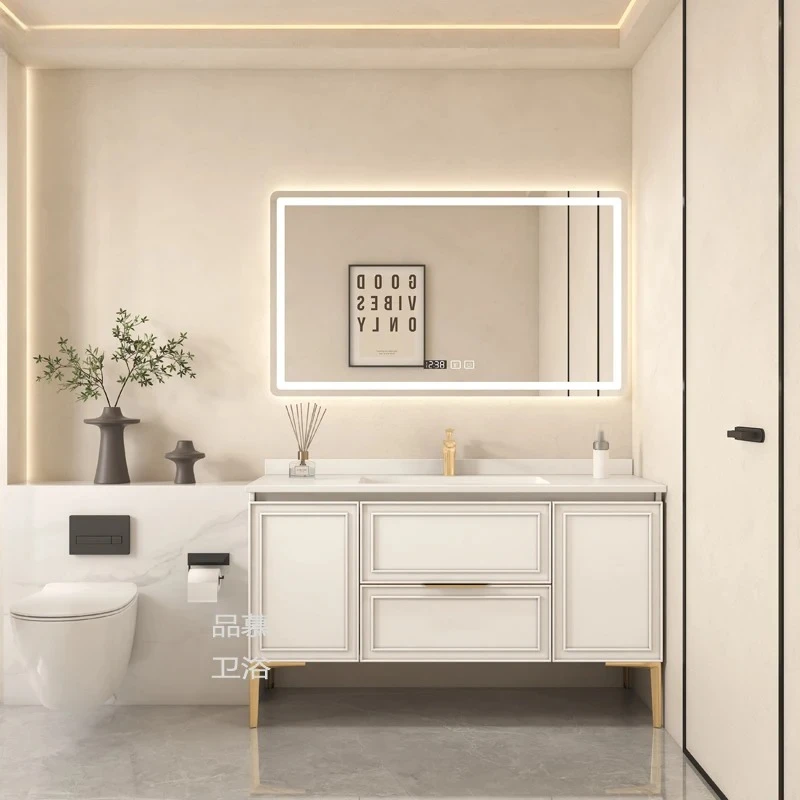 bathroom cabinet custom light luxury rock slab seamless ceramic basin bathroom cabinet toilet washstand cabinet
bathroom cabinet custom light luxury rock slab seamless ceramic basin bathroom cabinet toilet washstand cabinet