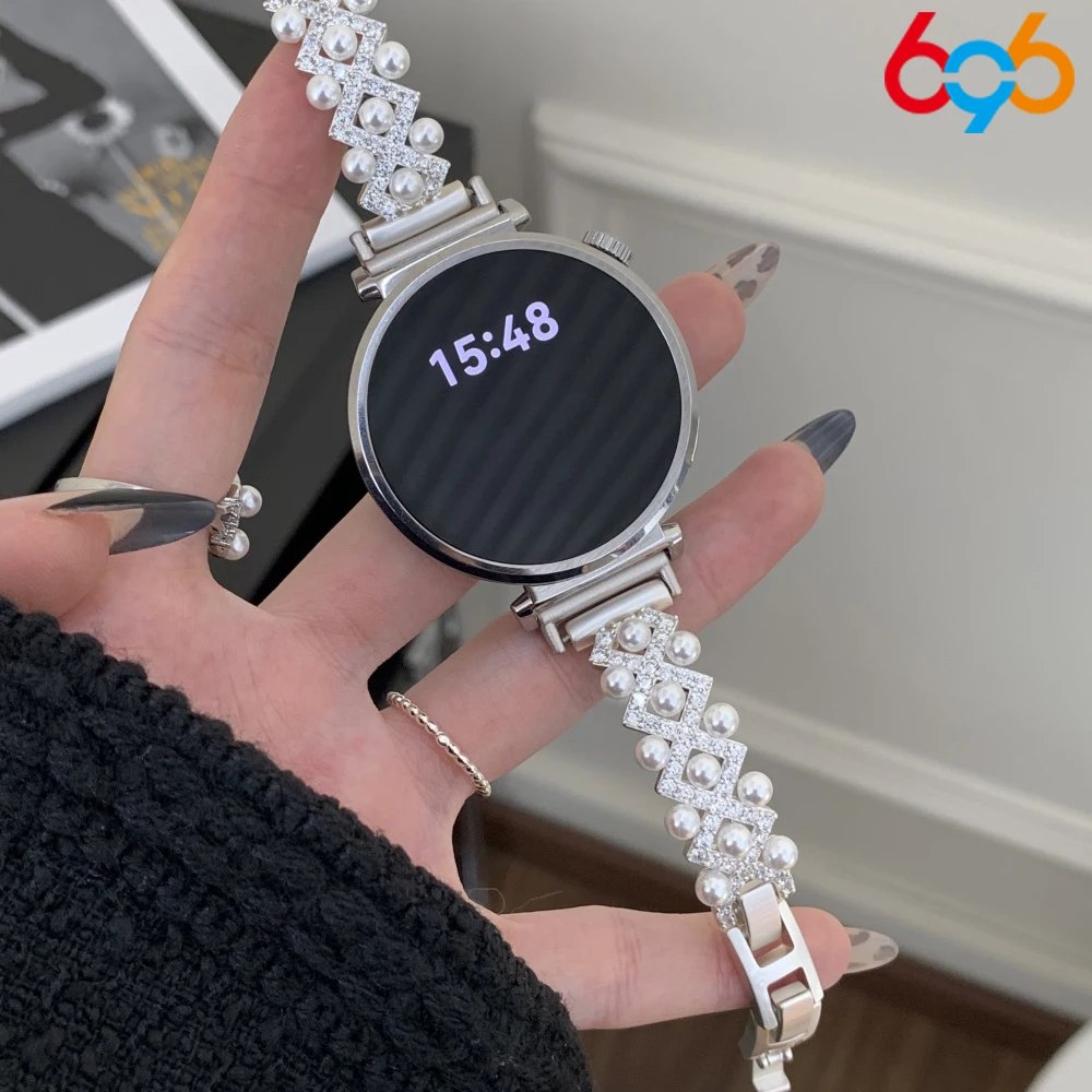Watches Strap Elegant Pearl Metal Zircon Watch Band For Huawei Fit3pro Fit4 Pro Fit3/4 8 9 10 Women Strap 18mm 20mm 22mm Diamond
Watches Strap Elegant Pearl Metal Zircon Watch Band For Huawei Fit3pro Fit4 Pro Fit3/4 8 9 10 Women Strap 18mm 20mm 22mm Diamond