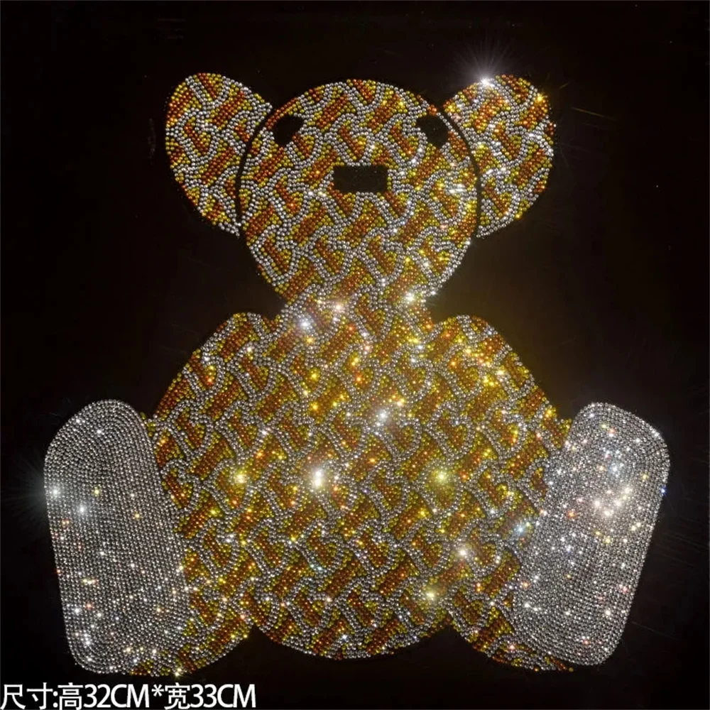 Exquisite bear shiny fashion large cloth paste hot diamond Sequin DIY clothes T-shirt decorative patch clothing accessories
Exquisite bear shiny fashion large cloth paste hot diamond Sequin DIY clothes T-shirt decorative patch clothing accessories