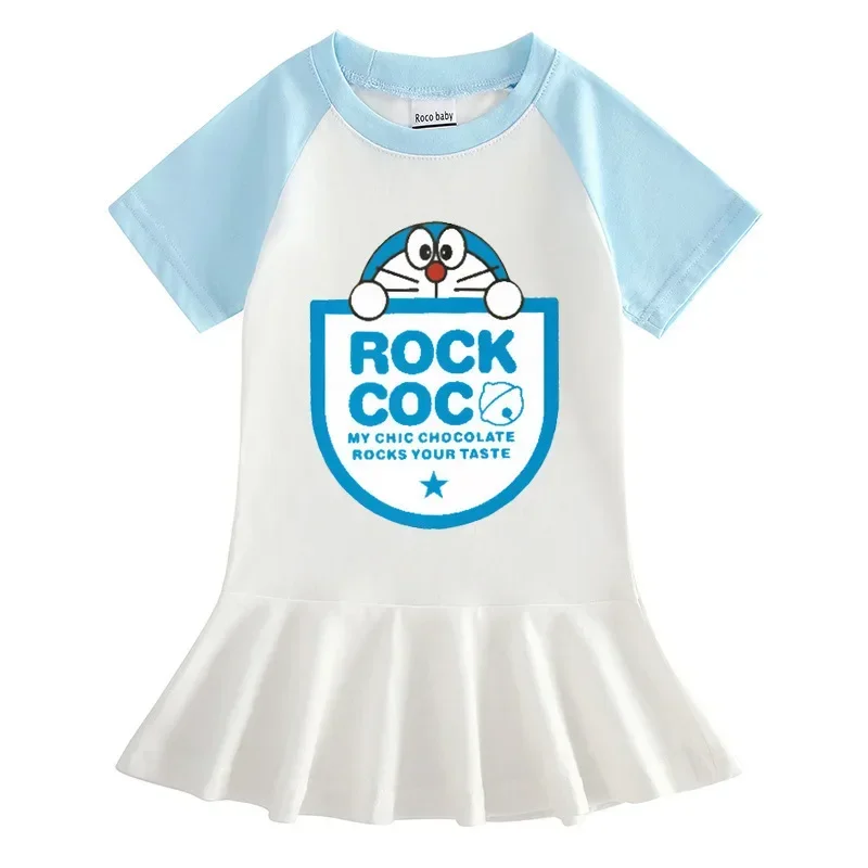 Doraemon Cartoon Short Sleeve Girls Dress Summer Girl Baby Cotton Fashion Pleated Princess Skirt
Doraemon Cartoon Short Sleeve Girls Dress Summer Girl Baby Cotton Fashion Pleated Princess Skirt