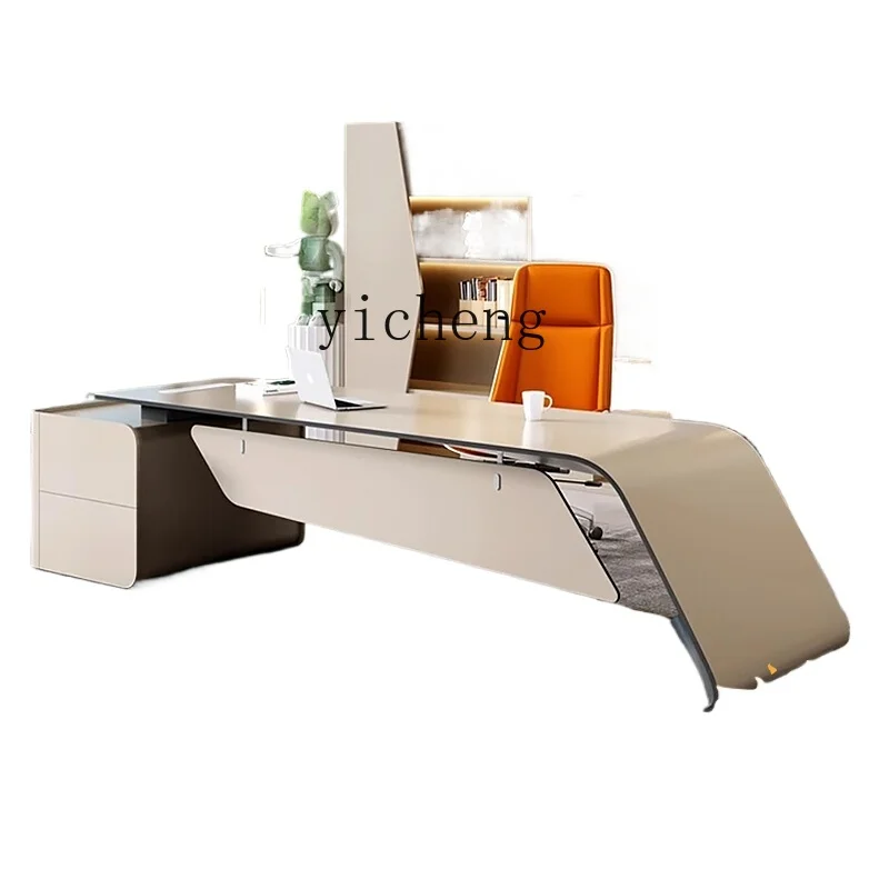 ZC simple modern fashion manager table big desk white boss table boss desk
ZC simple modern fashion manager table big desk white boss table boss desk