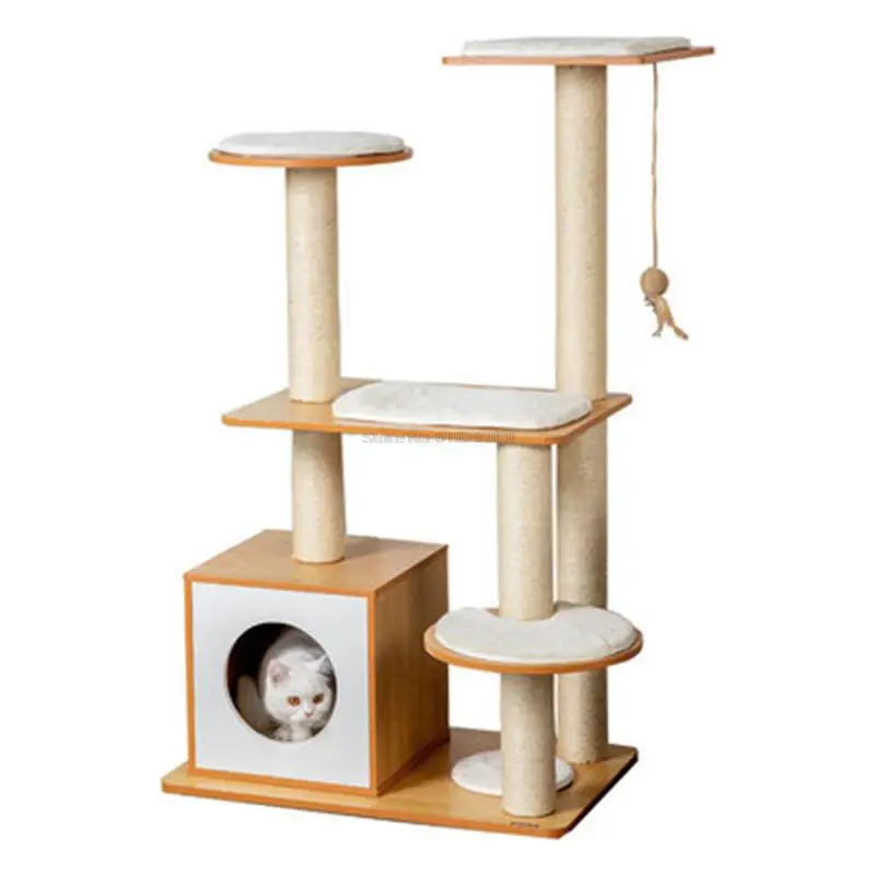 Modern Multi-storey Wooden Cat Tree Cat Tower Furniture Cat Apartment With House Cat Climbing Frame Cat Tree Cat Furniture
Modern Multi-storey Wooden Cat Tree Cat Tower Furniture Cat Apartment With House Cat Climbing Frame Cat Tree Cat Furniture