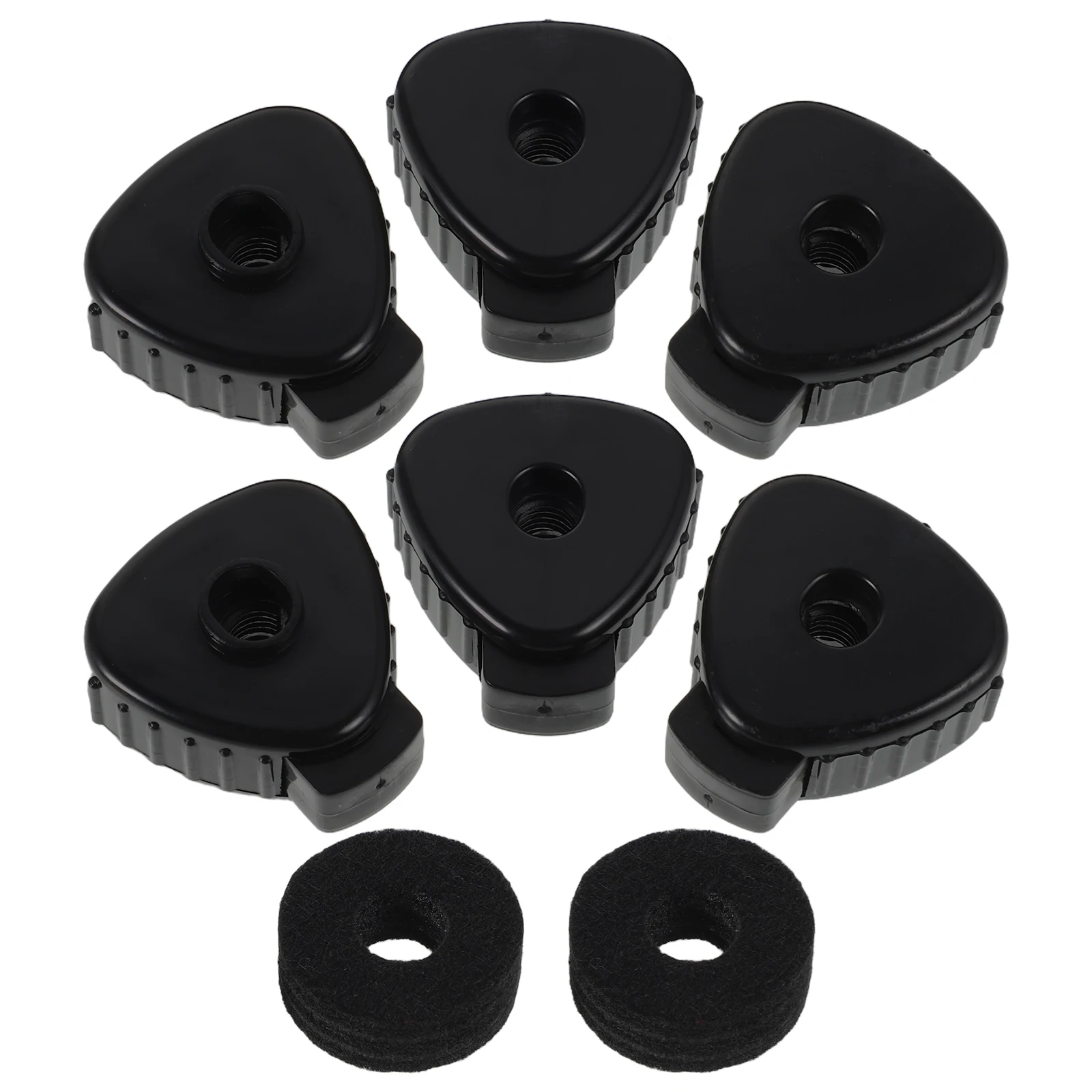 6pcs Cymbal Quick Release Cap Black Triangle Nuts 2 Cotton Accessories Drum Kits Splash Cymbals Easy Install Secure Fit Plastic
6pcs Cymbal Quick Release Cap Black Triangle Nuts 2 Cotton Accessories Drum Kits Splash Cymbals Easy Install Secure Fit Plastic