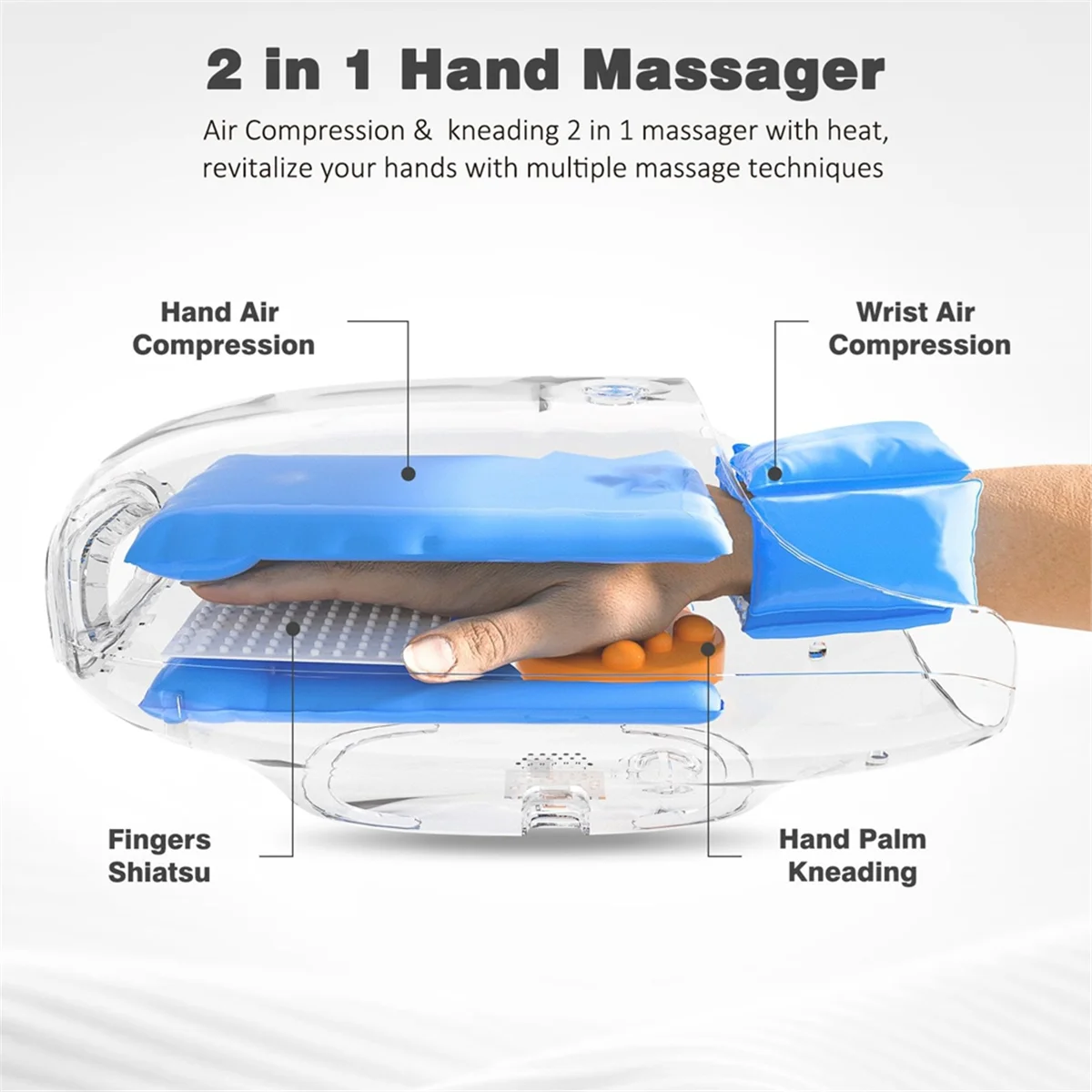 ABTX Hand Massager with Heat and Compression,Touchscreen Massager with Roller Kneading for Wrist and Finger Numbness Relief
ABTX Hand Massager with Heat and Compression,Touchscreen Massager with Roller Kneading for Wrist and Finger Numbness Relief