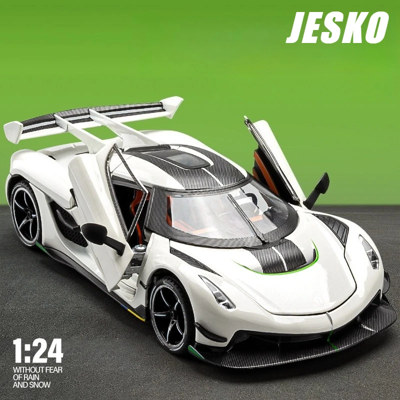 Машинка-игрушка 1:24 Jesko, спортивный автомобиль из сплава, литая металлическая модель со звуком и светом, инерционная, гоночная, подарок на день рождения для детей
Машинка-игрушка 1:24 Jesko, спортивный автомобиль из сплава, литая металлическая модель со звуком и светом, инерционная, гоночная, подарок на день рождения для детей
