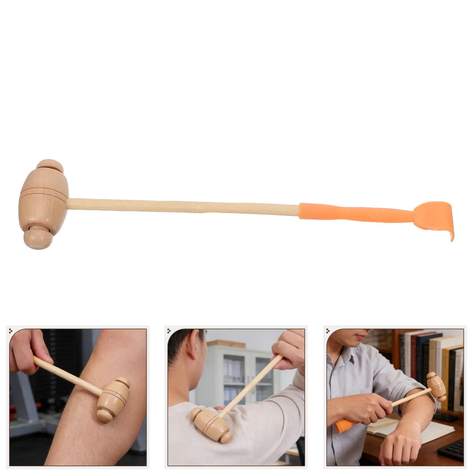Manual Wooden Massage Hammer Double Head Body Massager Hammer Back Scratcher Handheld Portable Relaxation Massage Tool
Manual Wooden Massage Hammer Double Head Body Massager Hammer Back Scratcher Handheld Portable Relaxation Massage Tool