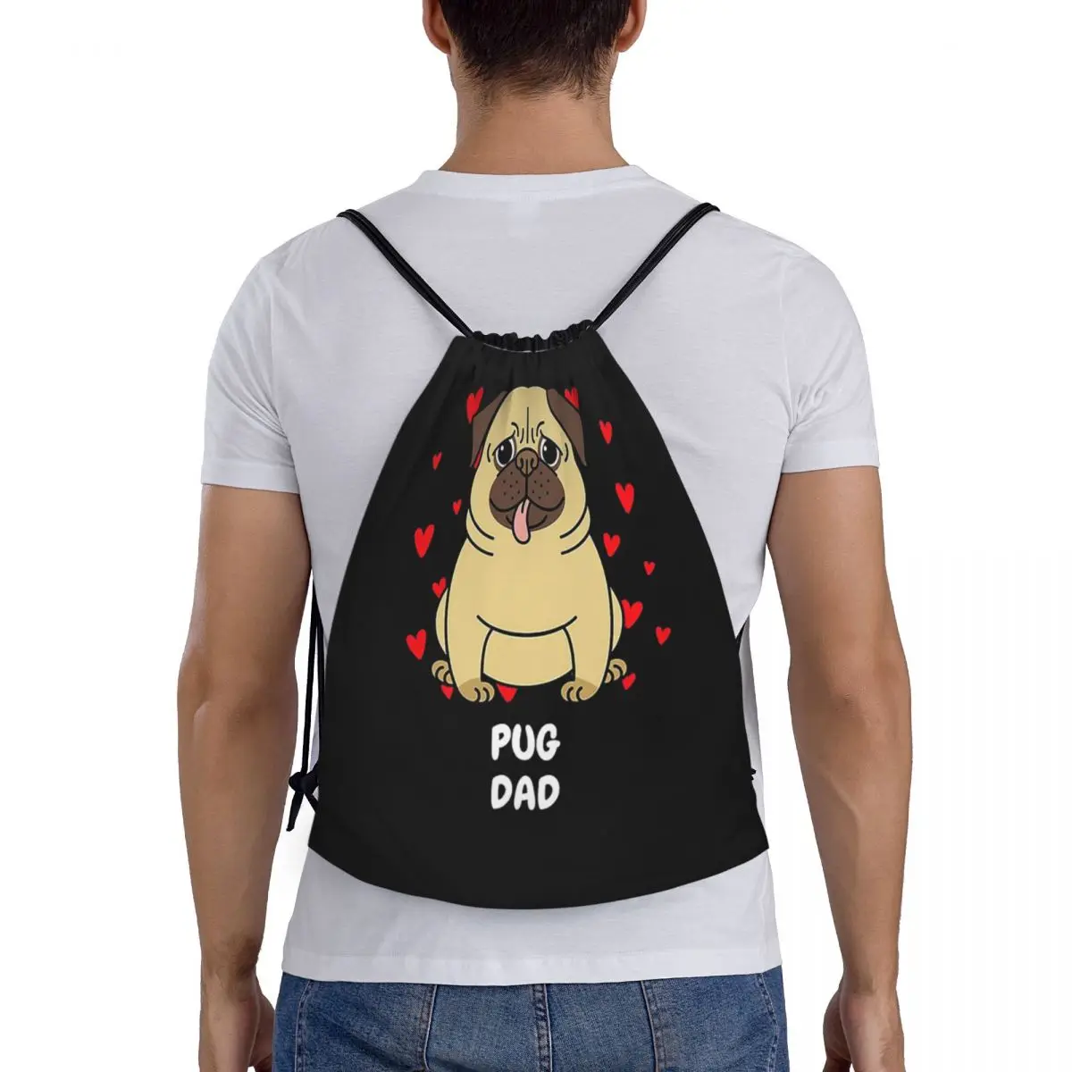 Pug Dad Backpacks Multi-function Portable Drawstring Bundle Pocket Shoes Bag Book Bags For Travel School
Pug Dad Backpacks Multi-function Portable Drawstring Bundle Pocket Shoes Bag Book Bags For Travel School