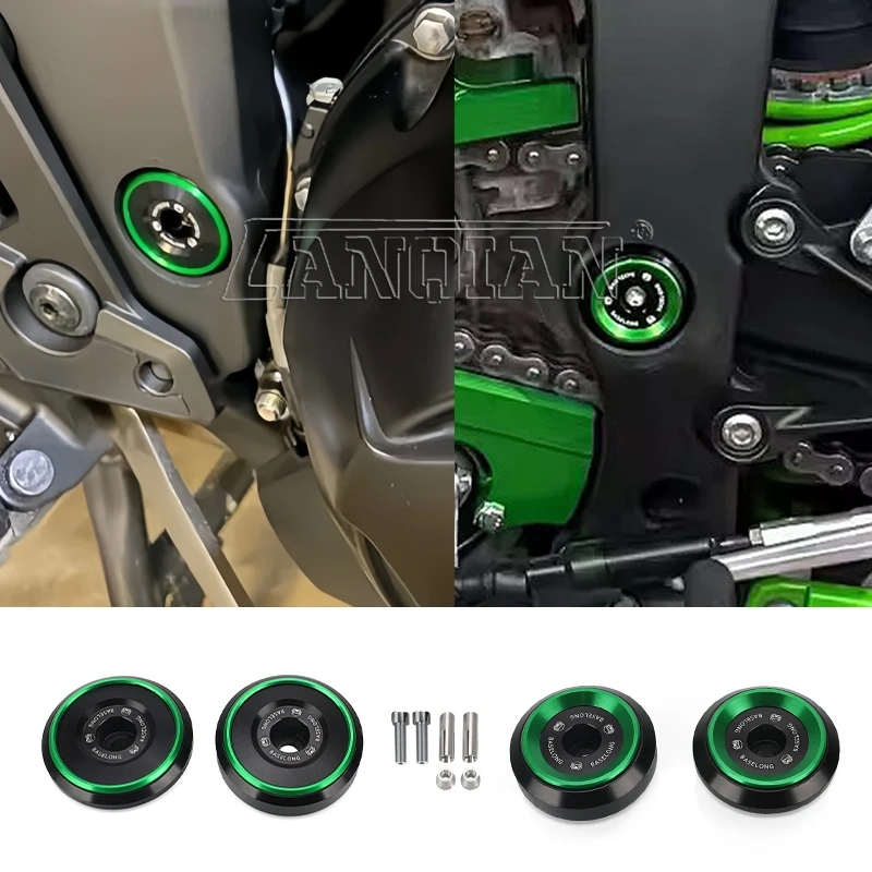 CNC Frame Hole Cap Plug For Kawasaki Ninja 1000 SX Versys 1100 Z1000 SX 2020-2025 Motorcycle Accessories Decorative Frame Cover
CNC Frame Hole Cap Plug For Kawasaki Ninja 1000 SX Versys 1100 Z1000 SX 2020-2025 Motorcycle Accessories Decorative Frame Cover