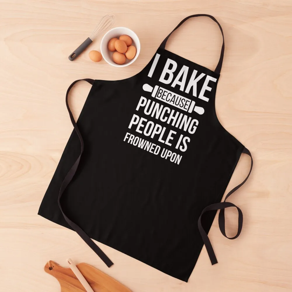 I Bake Because Punching People Is Frowned Upon baking Gifts For Him Kitchen Apron kitchen clothes custom women's kitchen Apron
I Bake Because Punching People Is Frowned Upon baking Gifts For Him Kitchen Apron kitchen clothes custom women's kitchen Apron
