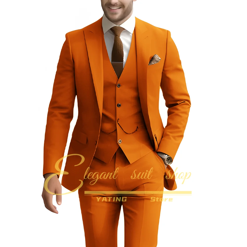 Men's suit (jacket + vest + trousers) high quality wedding or formal wear - tailor-made party simple slim fit dress
Men's suit (jacket + vest + trousers) high quality wedding or formal wear - tailor-made party simple slim fit dress