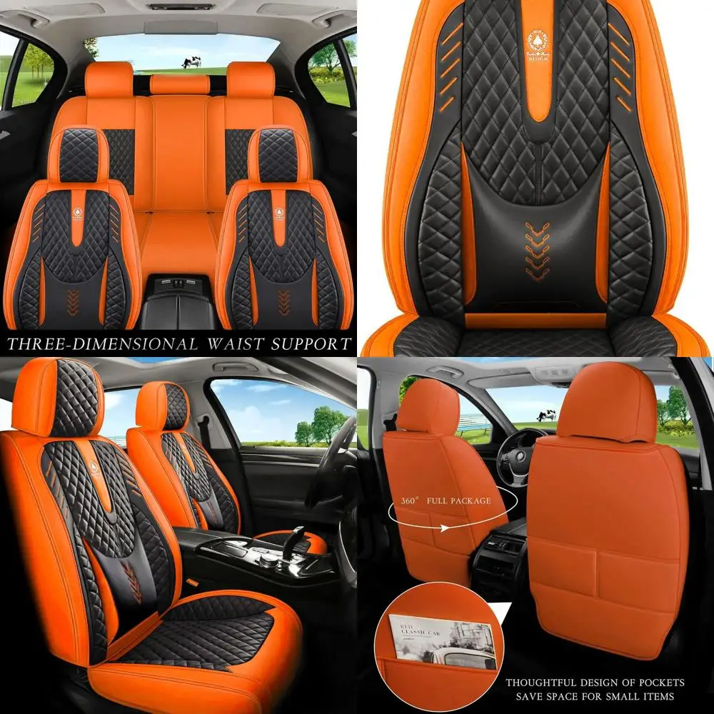 Car Seat Cover 5-Seats Full Set Universal fit, Suitable for Most Cars, SUV, Airbags Compatible with Synthetic Leather Car Seat C
Car Seat Cover 5-Seats Full Set Universal fit, Suitable for Most Cars, SUV, Airbags Compatible with Synthetic Leather Car Seat C