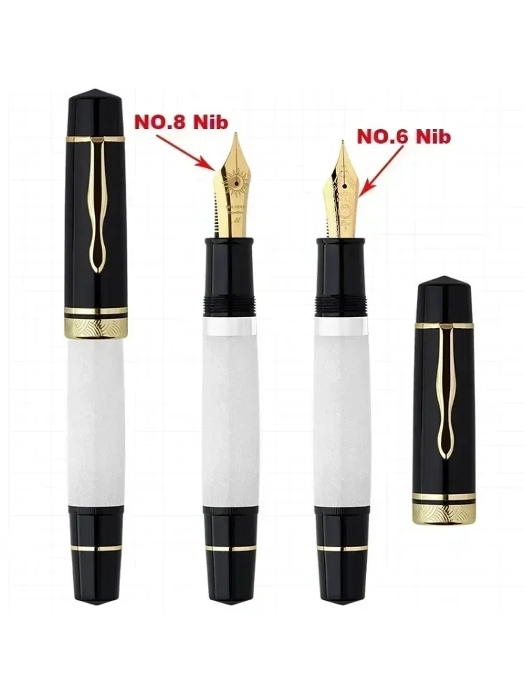 New MAJOHN P139 Pearlescent Color Large Piston Fountain Pen EF/F/M Nib Hard Rubber Tongue All-copper Structure Writing Pen Gift
New MAJOHN P139 Pearlescent Color Large Piston Fountain Pen EF/F/M Nib Hard Rubber Tongue All-copper Structure Writing Pen Gift