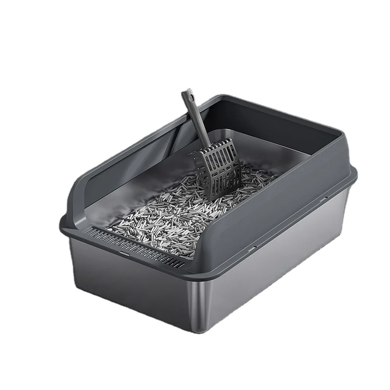 New Arrival Stainless Steel Cat Litter Box Toilet With Scooper Self-cleaning Sand
New Arrival Stainless Steel Cat Litter Box Toilet With Scooper Self-cleaning Sand