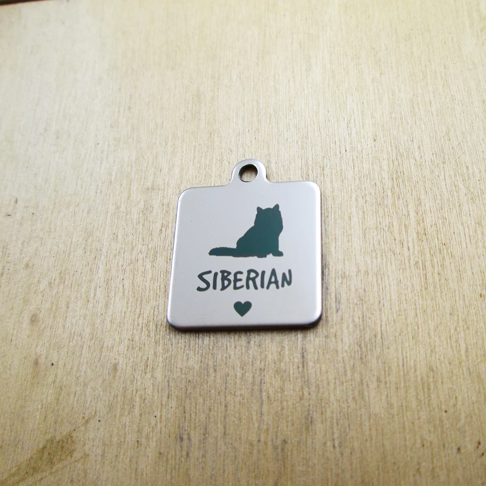 20pcs--Siberian pet mimi stainless steel charms Laser Engraved DIY Charms Pendants
20pcs--Siberian pet mimi stainless steel charms Laser Engraved DIY Charms Pendants