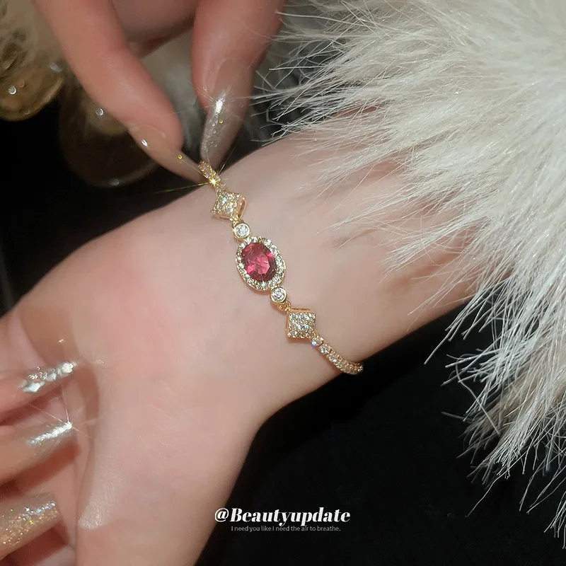 Exquisite Red Marquise Zircon Can Be Pulled And Adjusted Bracelet For Women Cubic Zirconia Charm Bracelet Jewelry Gifts
Exquisite Red Marquise Zircon Can Be Pulled And Adjusted Bracelet For Women Cubic Zirconia Charm Bracelet Jewelry Gifts