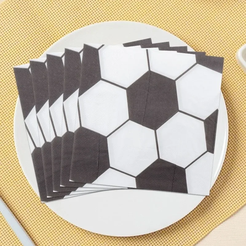 20pcs 33cm 2Layer Football themed Party Napkins Black and White Football Printed Decorative Napkins Disposable Meal Pads
20pcs 33cm 2Layer Football themed Party Napkins Black and White Football Printed Decorative Napkins Disposable Meal Pads