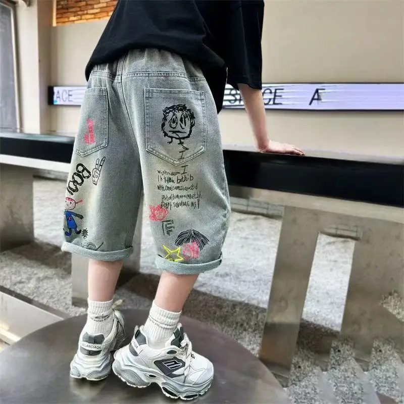 2025 Summer Boys Casual Shorts Children Cotton Elastic Waist Pants Toddler Kids Knee Length Pants Solid Color Baby Boys Clothes
2025 Summer Boys Casual Shorts Children Cotton Elastic Waist Pants Toddler Kids Knee Length Pants Solid Color Baby Boys Clothes