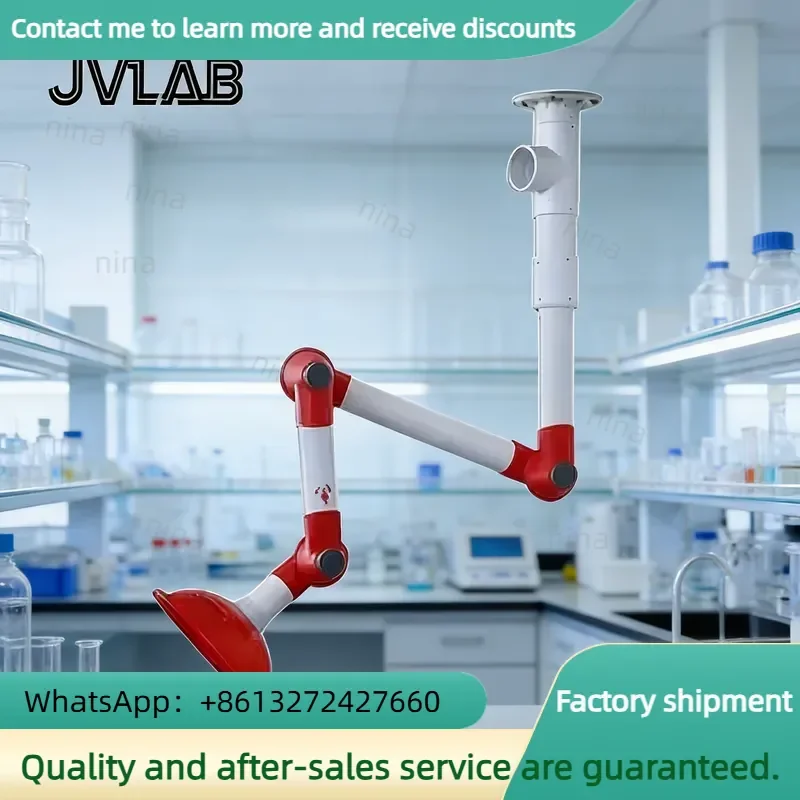 FE03-1 3-Section Adjustable PP Powerless Mobile Red Laboratory Clamp Fume Extractor Arm Exhaust Hood Drying
FE03-1 3-Section Adjustable PP Powerless Mobile Red Laboratory Clamp Fume Extractor Arm Exhaust Hood Drying