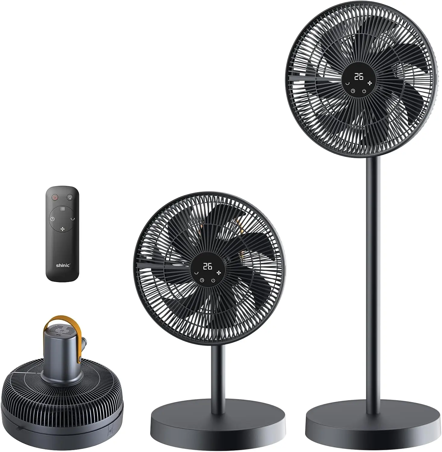 14" Pedestal Fan with Remote, Oscillating & Foldable, 3 Speeds, 12H Timer, Touch Control
14" Pedestal Fan with Remote, Oscillating & Foldable, 3 Speeds, 12H Timer, Touch Control