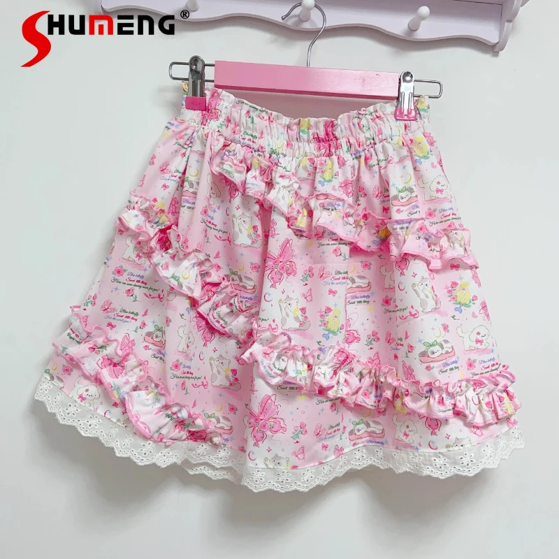 2025 Summer New Original Japanese Sweet And Cute Printed Pattern Skirt Women's Kawaii Clothes Y2k High-waisted Short Mini Skirts
2025 Summer New Original Japanese Sweet And Cute Printed Pattern Skirt Women's Kawaii Clothes Y2k High-waisted Short Mini Skirts