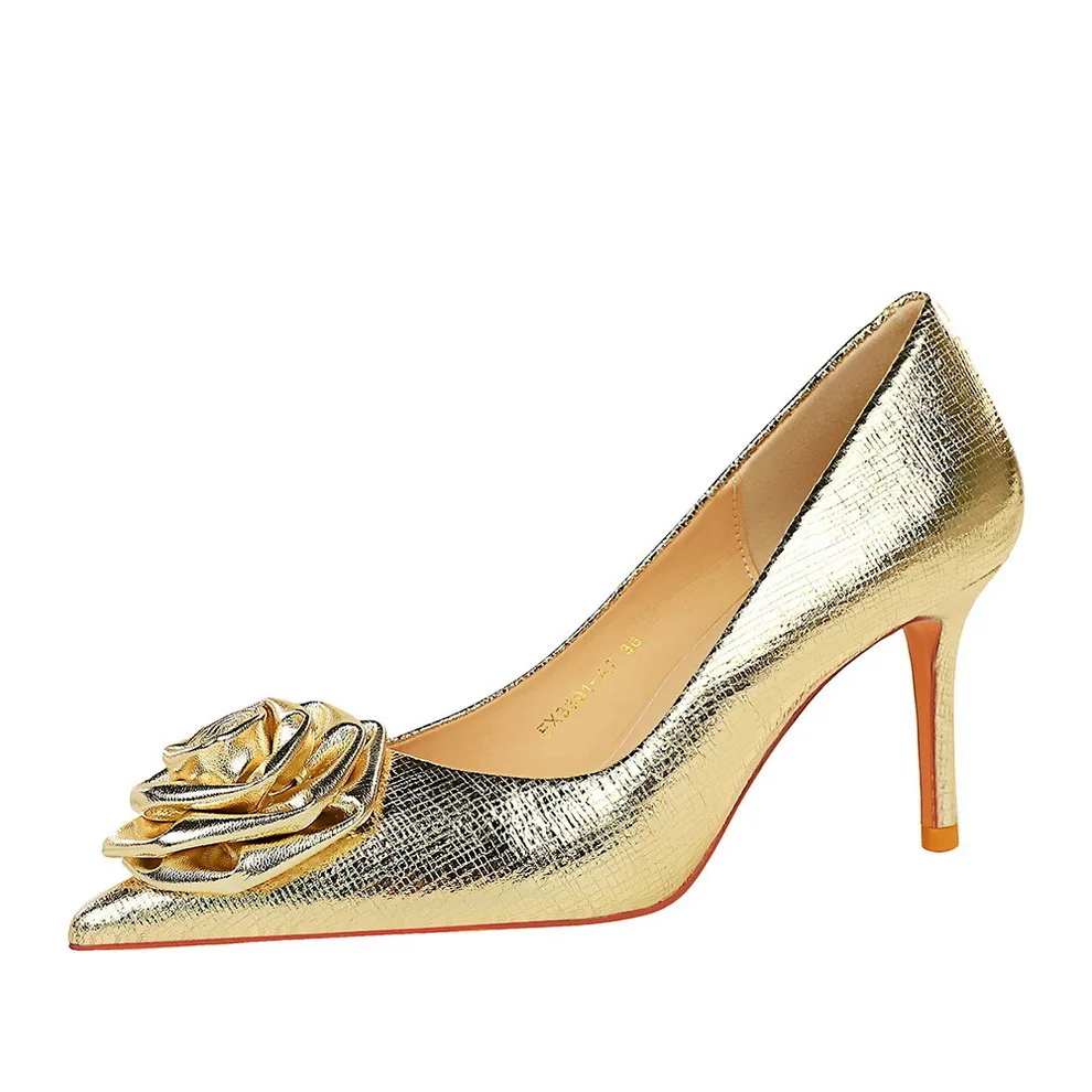 new pattern Style Banquet High Women's Thin Heels Shallow Mouth Pointed Flower Rose Single Shoes Shoes Ladies Pumps
new pattern Style Banquet High Women's Thin Heels Shallow Mouth Pointed Flower Rose Single Shoes Shoes Ladies Pumps