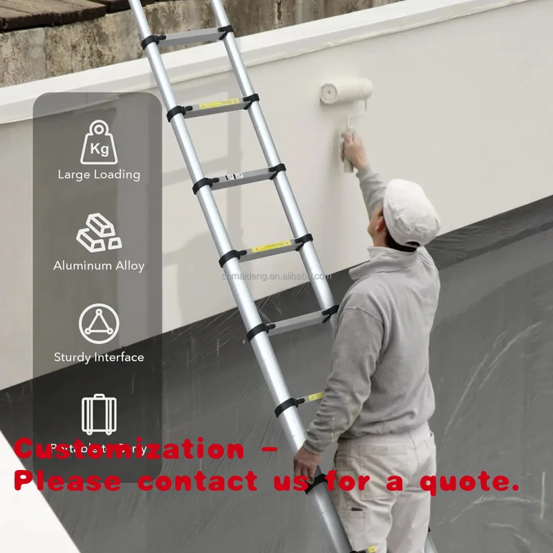 Customize.Aluminum Telescopic Ladder Stairs Ladder 2.6/3.2/3.8/4.1m Portable Storage Ladder Apartment Extension Retractable Fold
Customize.Aluminum Telescopic Ladder Stairs Ladder 2.6/3.2/3.8/4.1m Portable Storage Ladder Apartment Extension Retractable Fold
