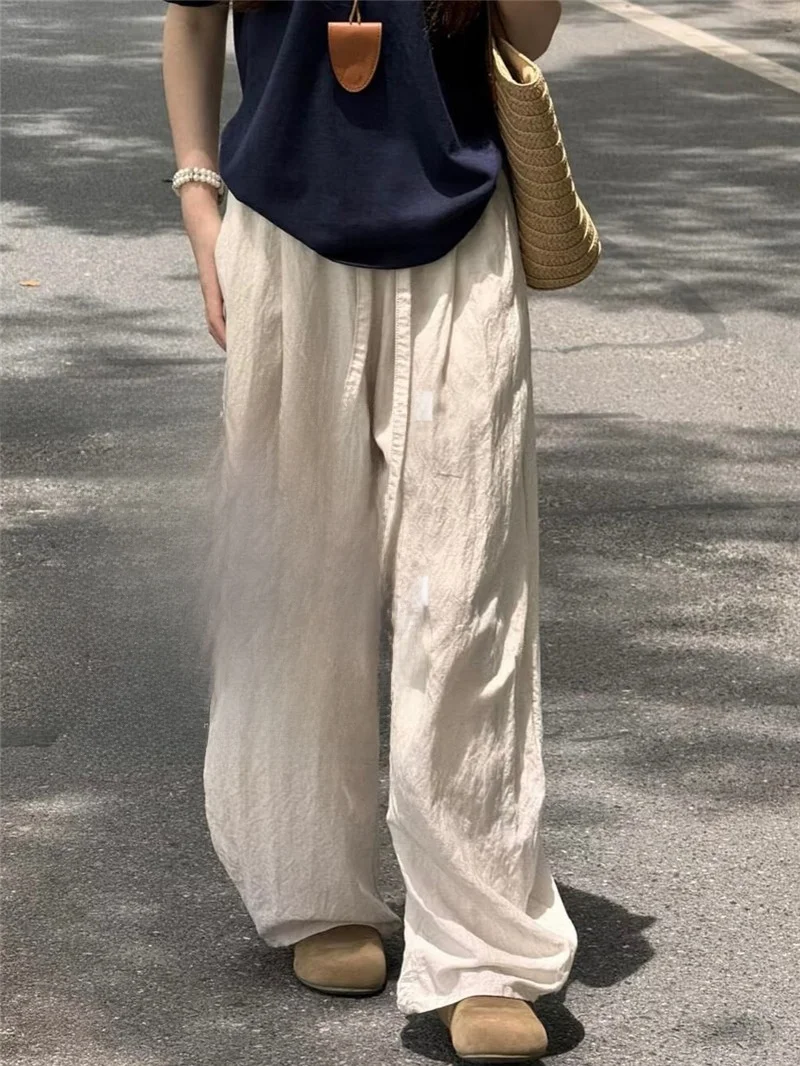 Cool Lightweight Draped Relaxing Summer Linen Wide Leg Casual Pants Loose Comfortable Breathable Lazy Style
Cool Lightweight Draped Relaxing Summer Linen Wide Leg Casual Pants Loose Comfortable Breathable Lazy Style