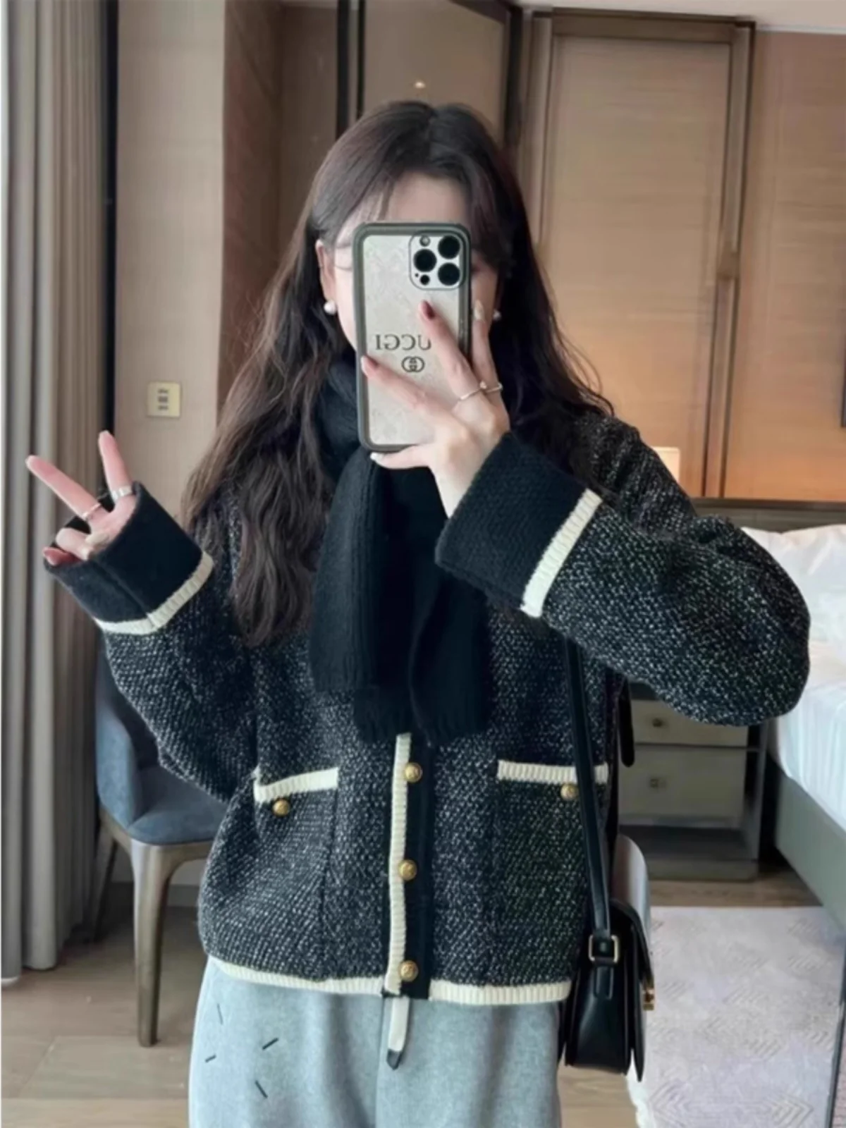 Spring New Loose Knitted Color Blo Contrast Sweater Women's Open Cardigan Korean Sle Regular Fit Polyester Fiber Long Sve
Spring New Loose Knitted Color Blo Contrast Sweater Women's Open Cardigan Korean Sle Regular Fit Polyester Fiber Long Sve